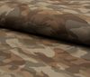 Brown High quality cotton PU leather fabric camouflage